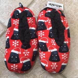 Disney Star Wars Darth Vader Santa Snowflakes Slipper Socks